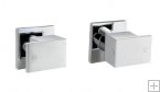 Cube Short 1/4 Turn Wall Top Tap set