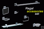 Regal Bathroom Accessories Set